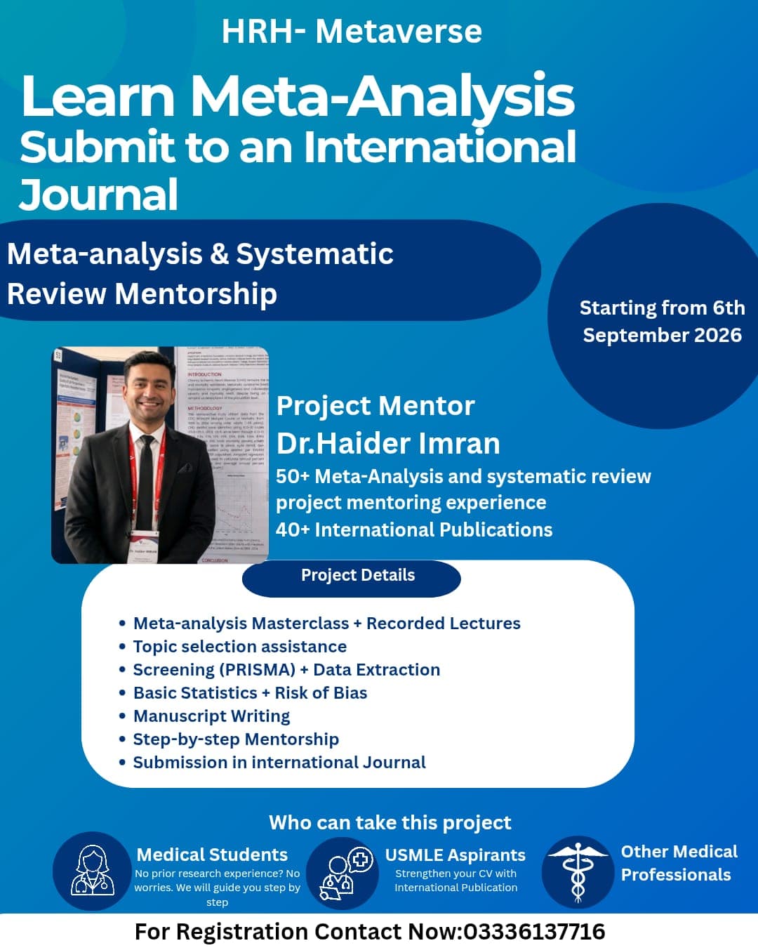 Meta-Analysis & Systematic Review Mentorship